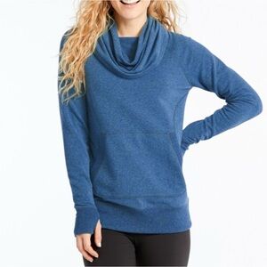 L.L. Bean Women's Deep Blue Cowl Neck Sweater